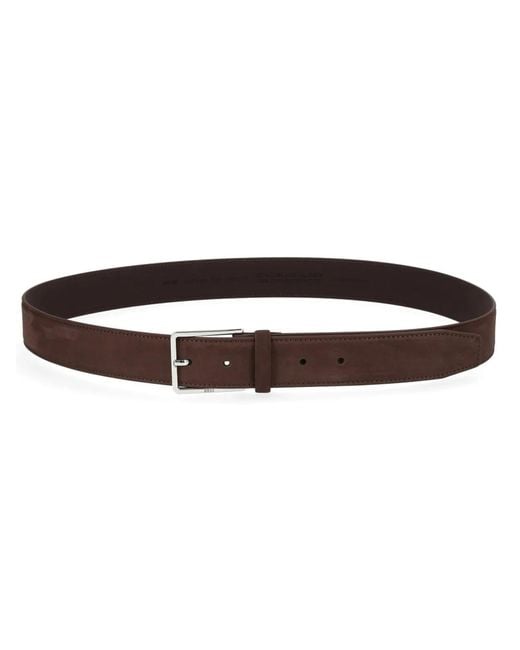Boss Brown Leather Belt for men