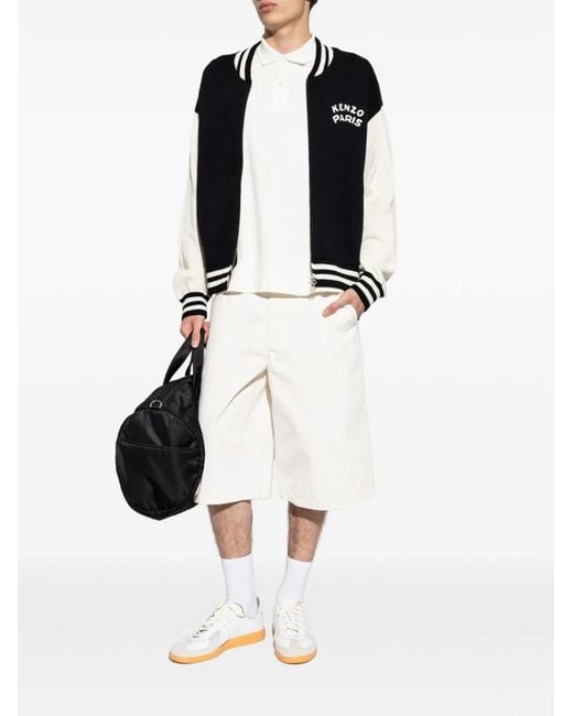 KENZO Black Paris Cotton Cardigan for men
