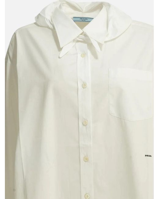 Prada White Camicia