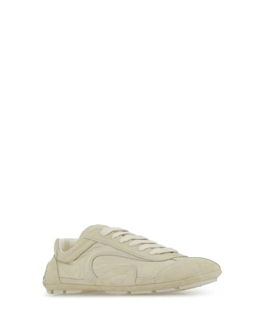 Prada Natural Montecarlo Re-Edition 2025 Nylon And Suede Sneakers for men
