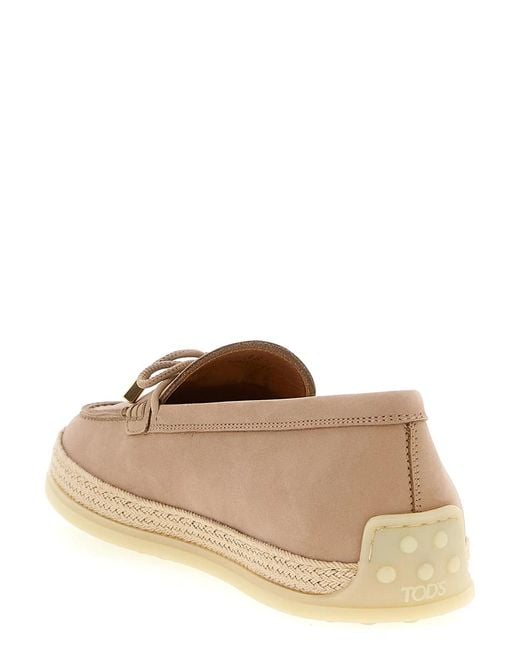 Tod's Brown 'Gomma Rafia 92K' Loafers