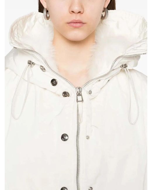 Ermanno Scervino Natural Polyester Parka