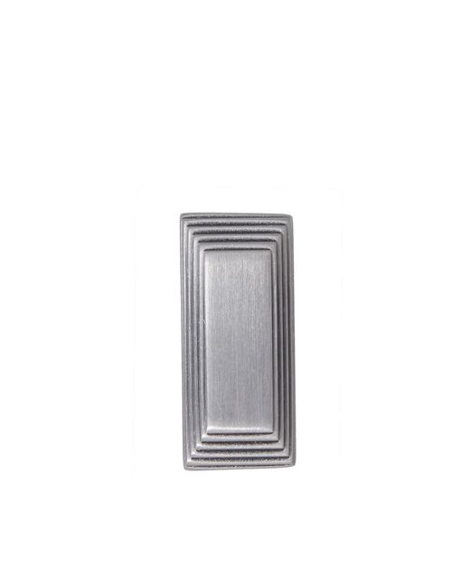 Rick Owens Metallic Etched Beveled Ring for men