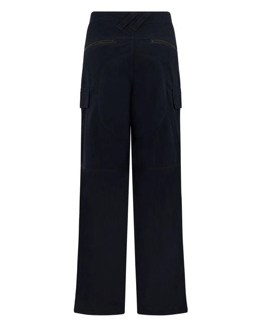 Burberry Blue High-Waisted Cargo Pants for men
