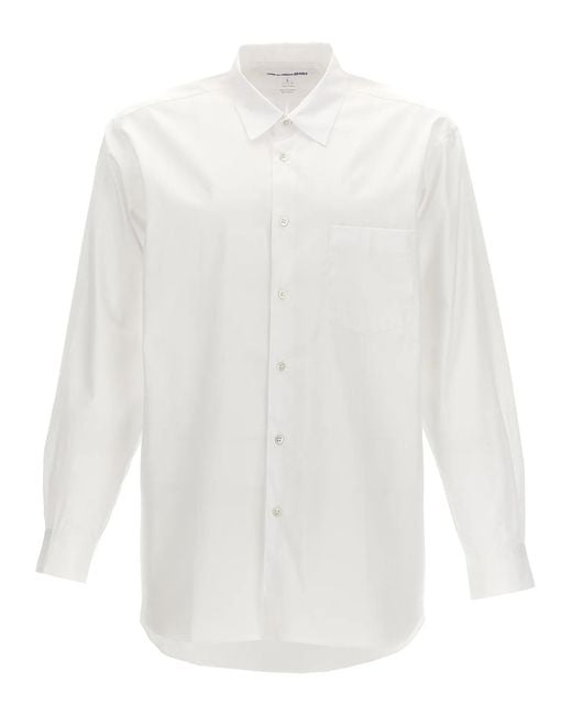 Comme des Garçons White Comme Des Garcons Shirt 'Forever' Shirt for men