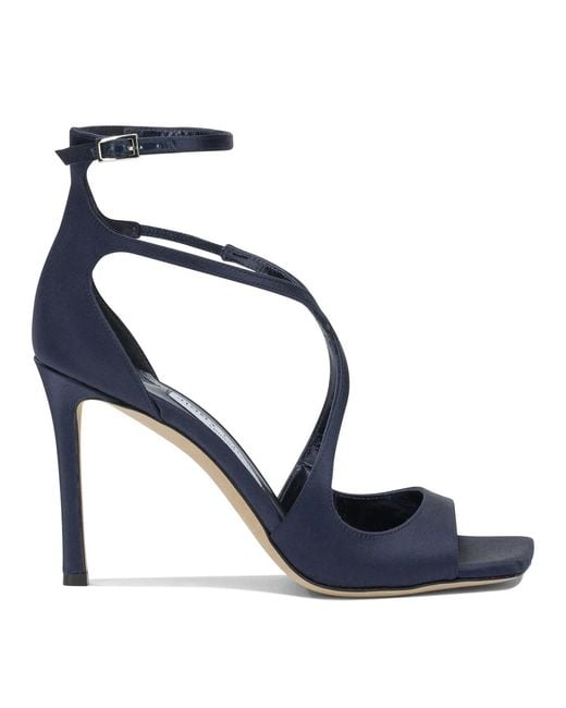 Jimmy Choo Blue "Azia 95Mm" Heeled Sandals