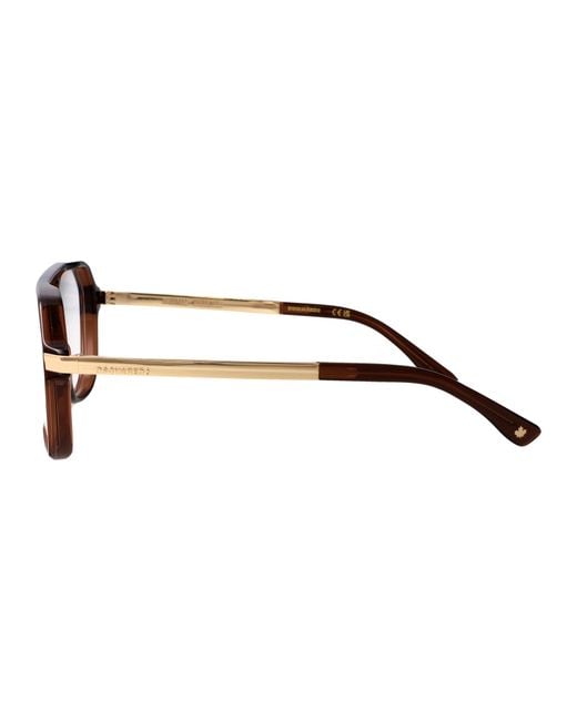 DSquared² Black Acetate Glasses for men
