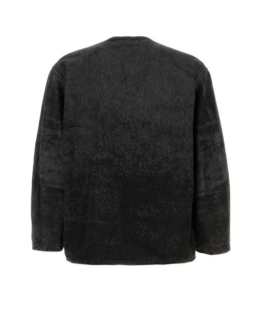 DIESEL Black Back Denim Jacket for men