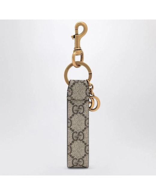 Gucci Metallic Canvas Keyring for men