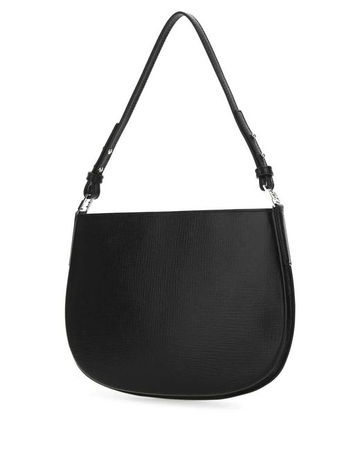 By Far Black Leather Issa Handbag