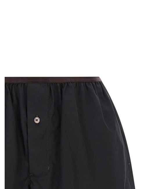 Lemaire Black 'Boxer' Shorts