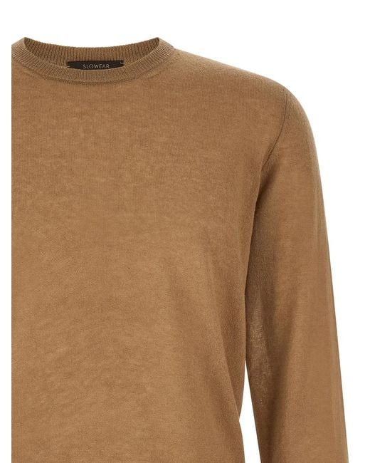 Zanone Brown 'Giro' Sweater for men
