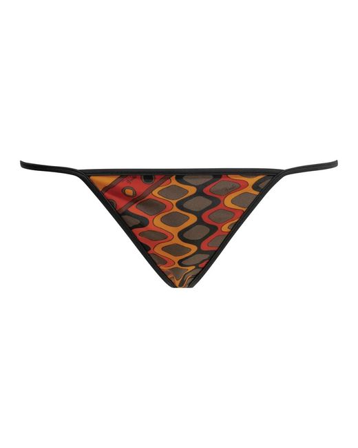 Emilio Pucci Brown Vivara Polyamide Elastane Bikini Briefs