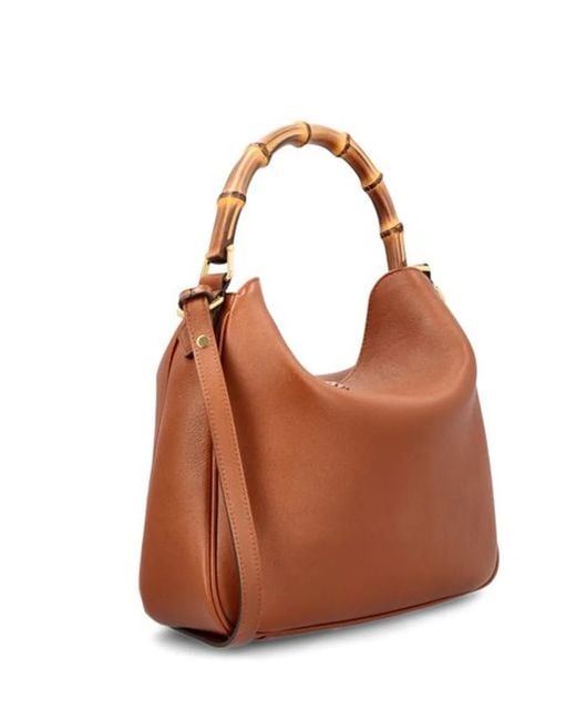 Gucci Brown Diana Leather Shoulder Bag