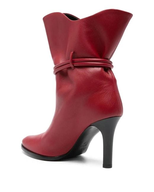 Isabel Marant Red 90Mm Lolya Boots