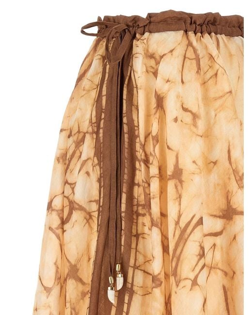 Zimmermann Natural 'Indra' Skirt