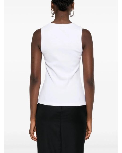 McQueen White Optical Cotton Sweaters