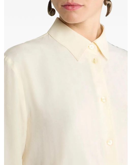 Etro White Camisa