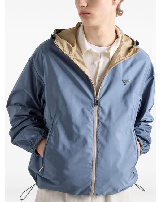 Prada Natural Re-Nylon Reversible Blouson Jacket for men