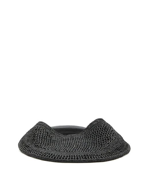 Chloé Black Summer Banana Rafia Hobo Bag