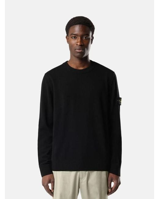 Stone Island Black Sweater Rws for men