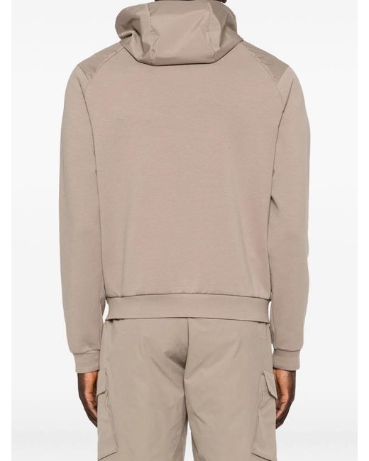 Herno Natural Polyester Hooded Zip Jacket for men