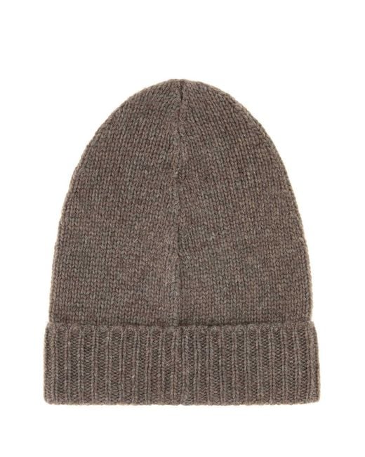 The Row Brown Pavir Cashmere-Blend Beanie Hat