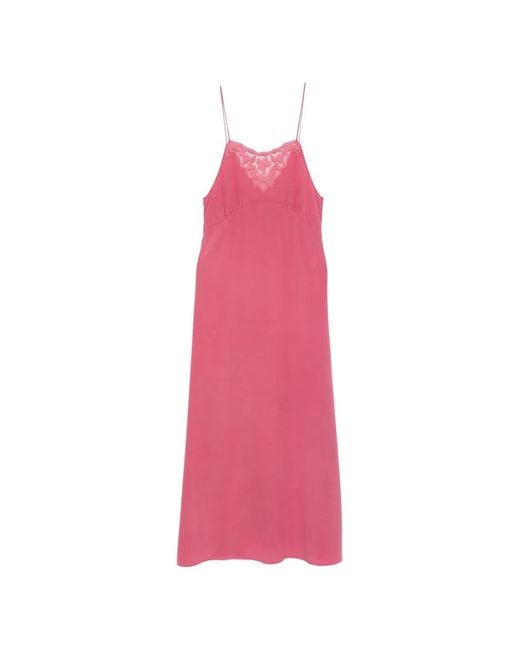 Chloé Pink Silk Long Dress