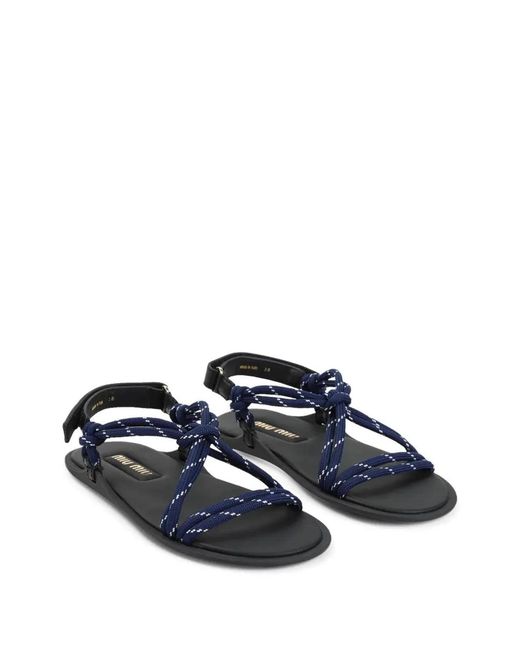 Miu Miu Blue Sandals
