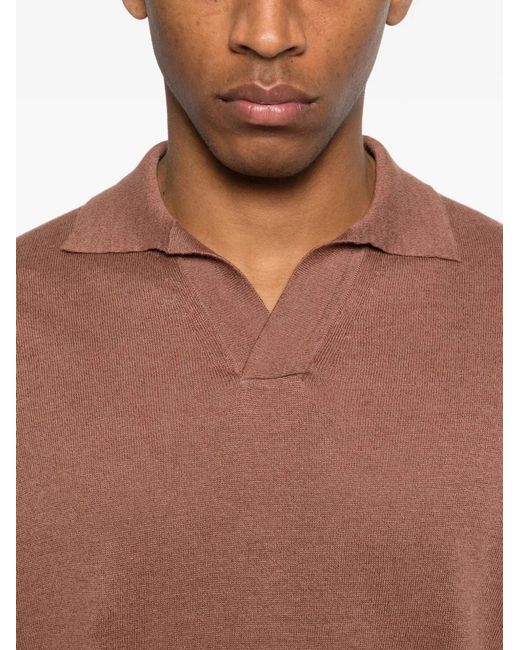 Lardini Brown Polo Shirt for men