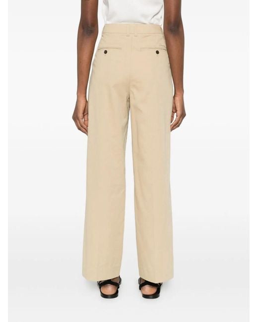 DUNST White Cotton Blend Chino Trousers