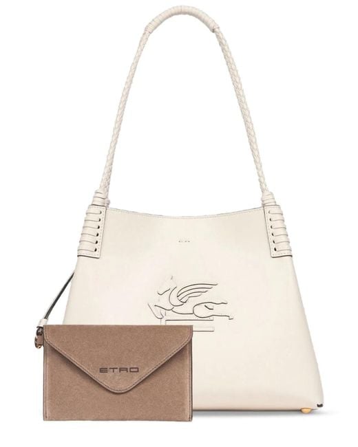 Etro Natural Shopping Bag Libra Medium