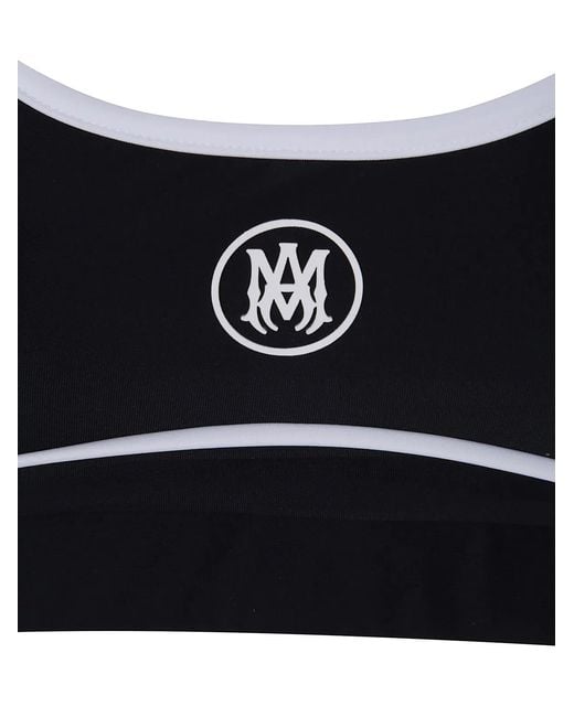 Amiri Black Active" Round Ma Bra