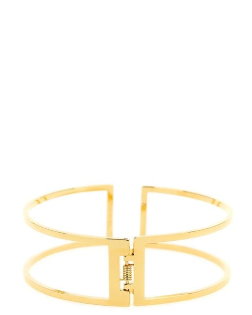 Elisabetta Franchi Metallic Chocker Necklace