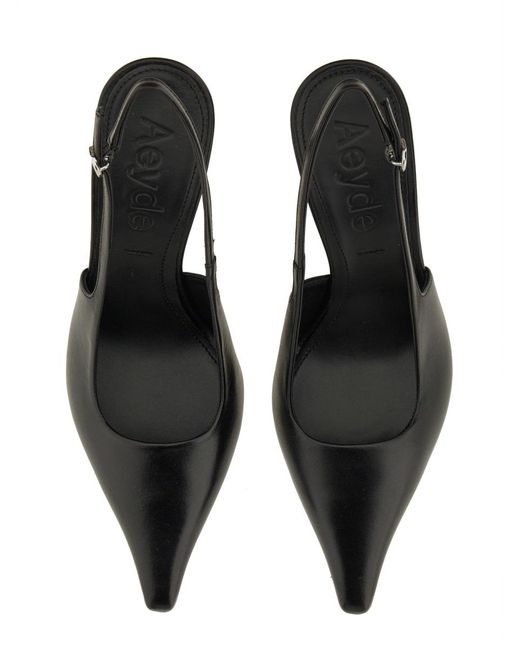 Aeyde Black Pump Slingback "Fernanda"
