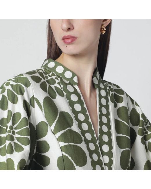 Farm Rio Green Palermo Dress With Print
