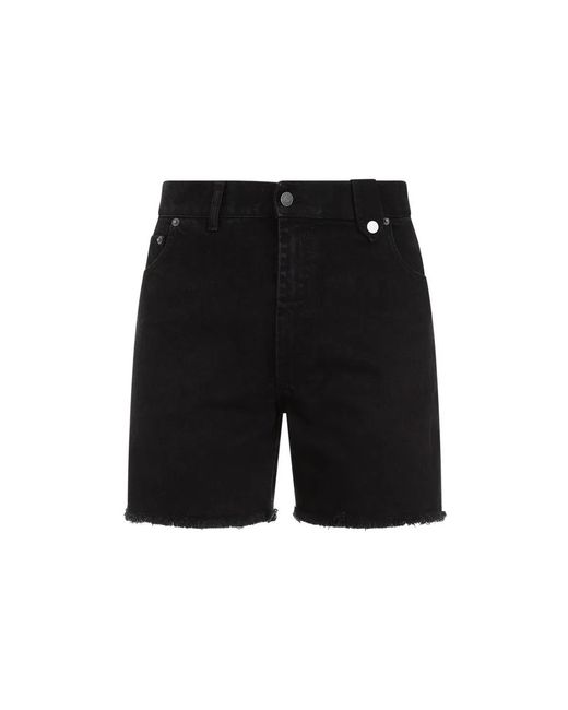 Egonlab Black Denim Shorts for men