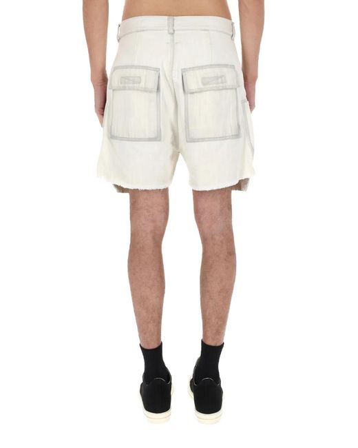 Rick Owens Natural "Bauhaus" Shorts for men