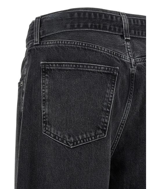 Agolde Black Belted Jeans With Cuffs