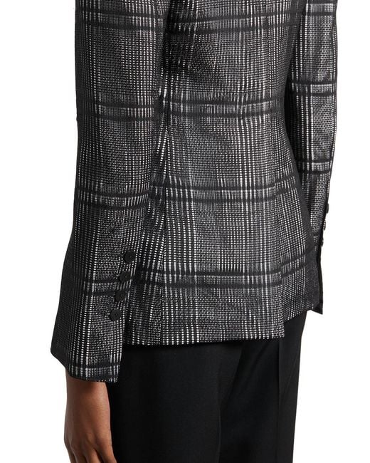 SAPIO Gray N4 Double-Breasted Jacket