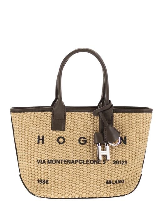 Hogan Natural Address Mini Shopping Bag