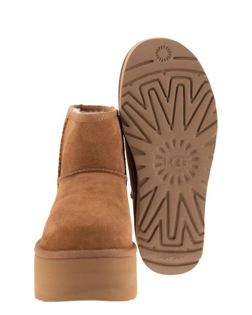 Ugg Brown Classic Mini Platform