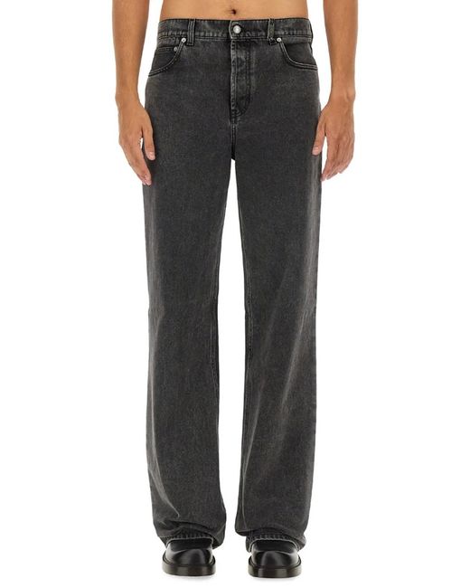 McQueen Black Jeans Baggy for men