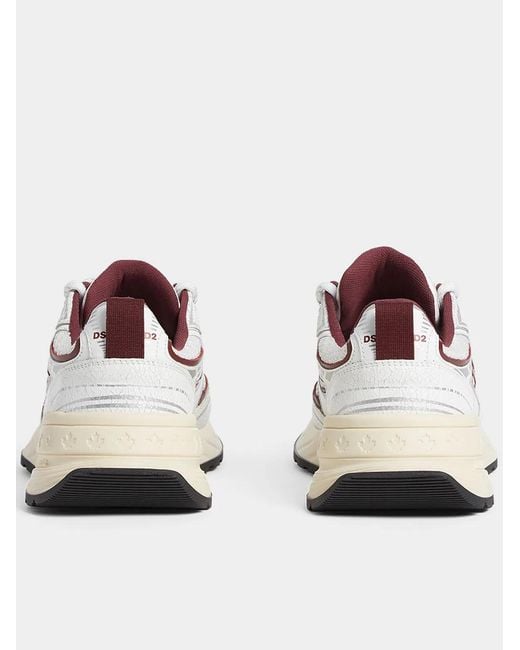 DSquared² White Leather Sneakers
