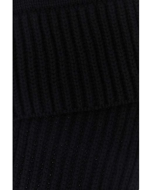 Gucci Black Wool Blend Scarf