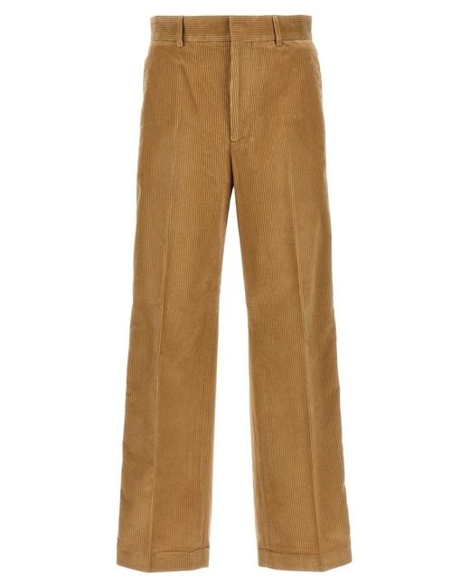 Palm Angels Natural 'Corduory Suit Tape' Pants for men