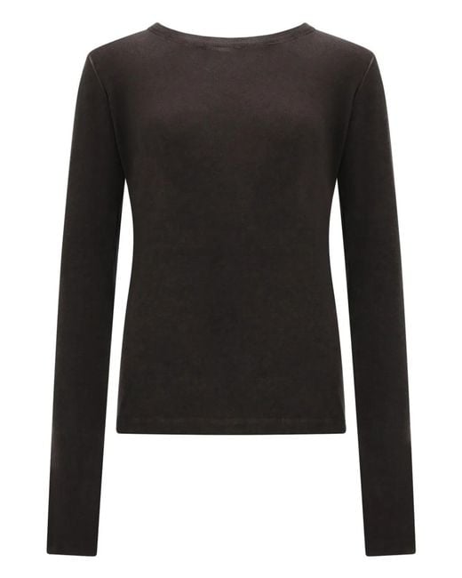 Uma Wang Black Long-Sleeved Top