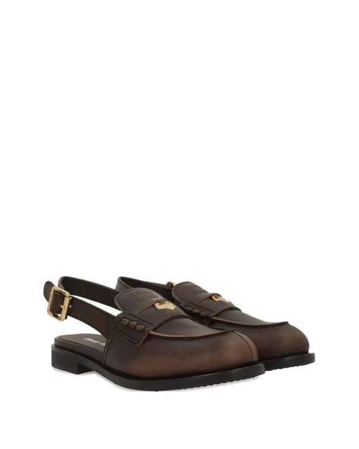 Miu Miu White Ebano Slingback Loafer