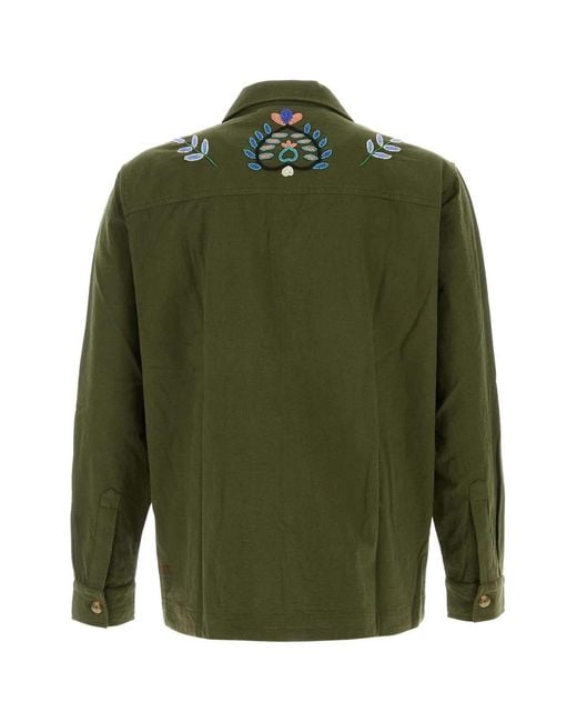 BAZISZT Green Neon Shirt for men