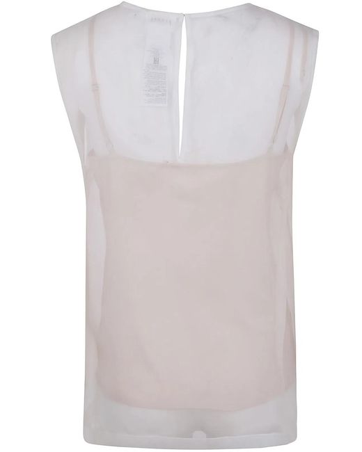 P.A.R.O.S.H. Gray Semi Sheer T Shirt